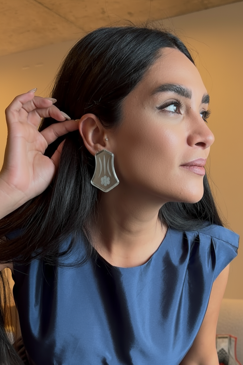 Handmade Mirror Earrings