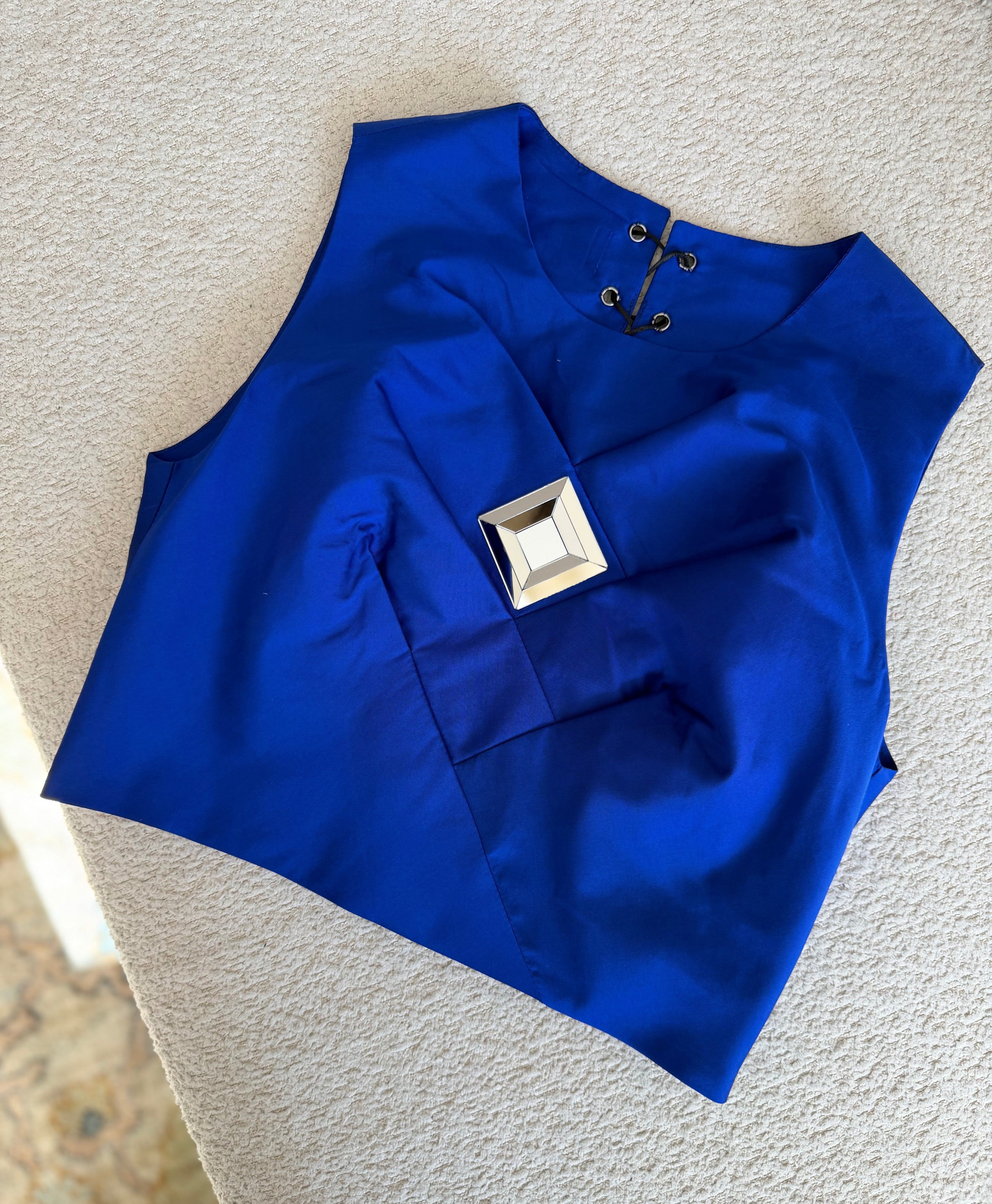 Negar Mirror Top (Blue)