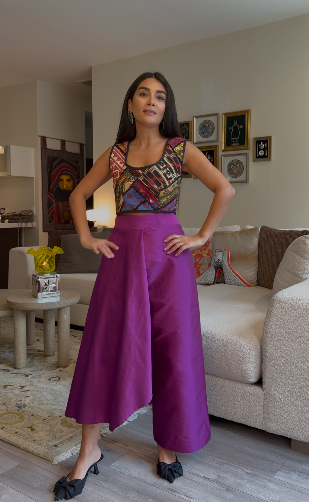 Taffeta Pant-Skirt