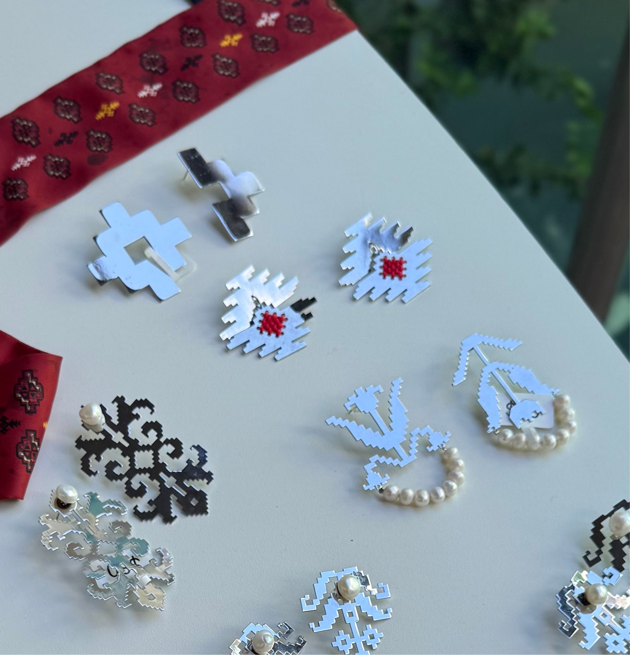 Handmade Stainless Steel Earrings