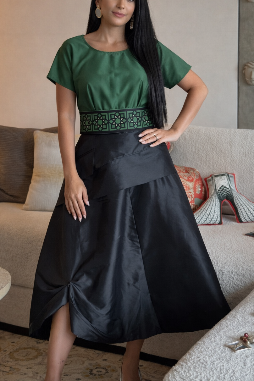 Mirror Blouse (Dark Green)