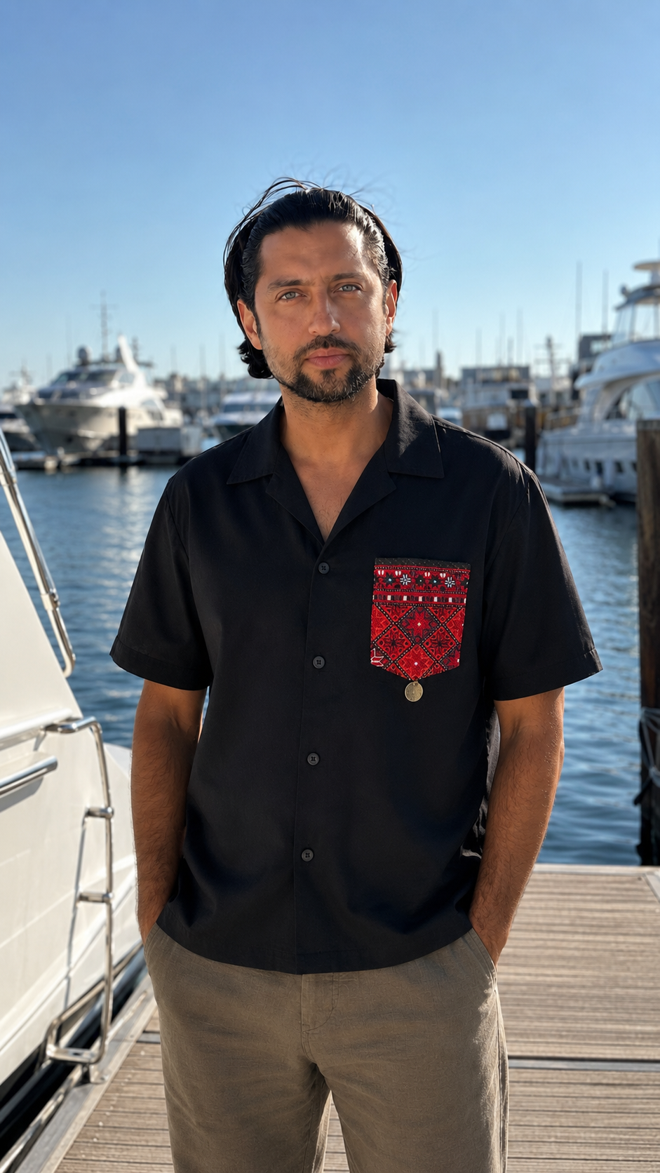 Men’s One-Size All-Season Cuban collar shirt