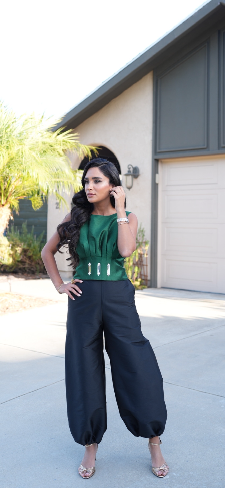 Taffeta Balloon Pants