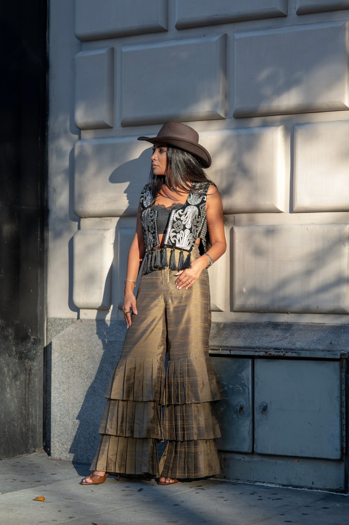 Cascade Taffeta Pants (Olive)