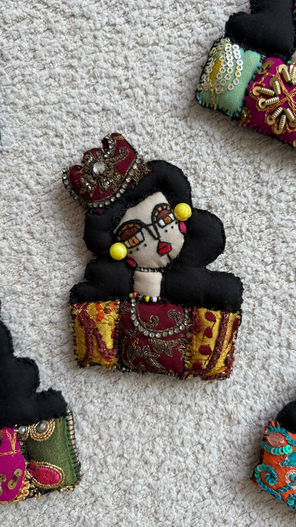 Ghajar Girl Handmade Brooch #1