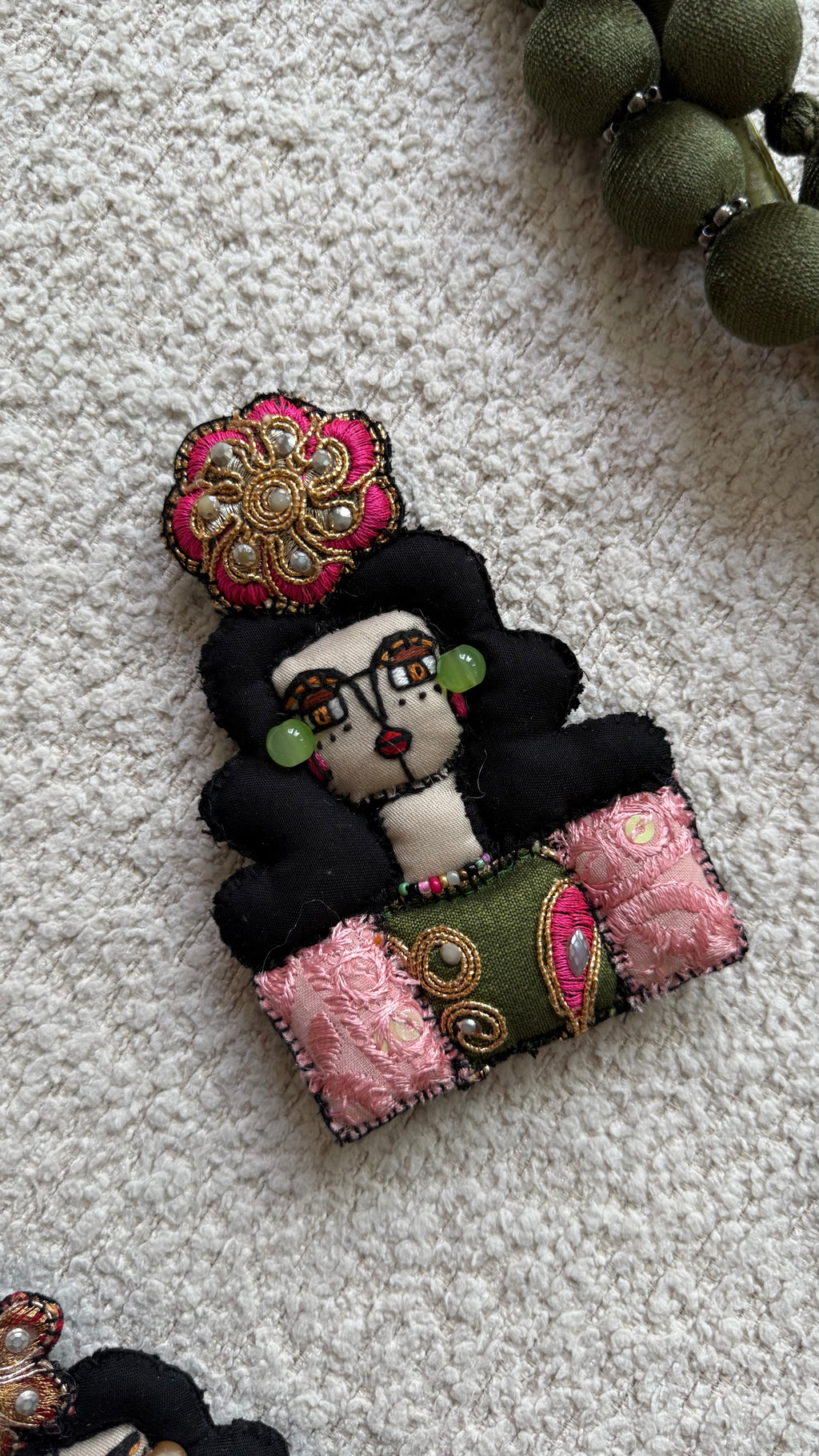 Ghajar Girl Handmade Brooch #4