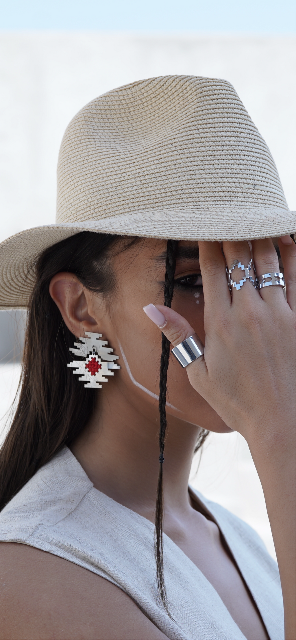 Handmade Stainless Steel Earrings