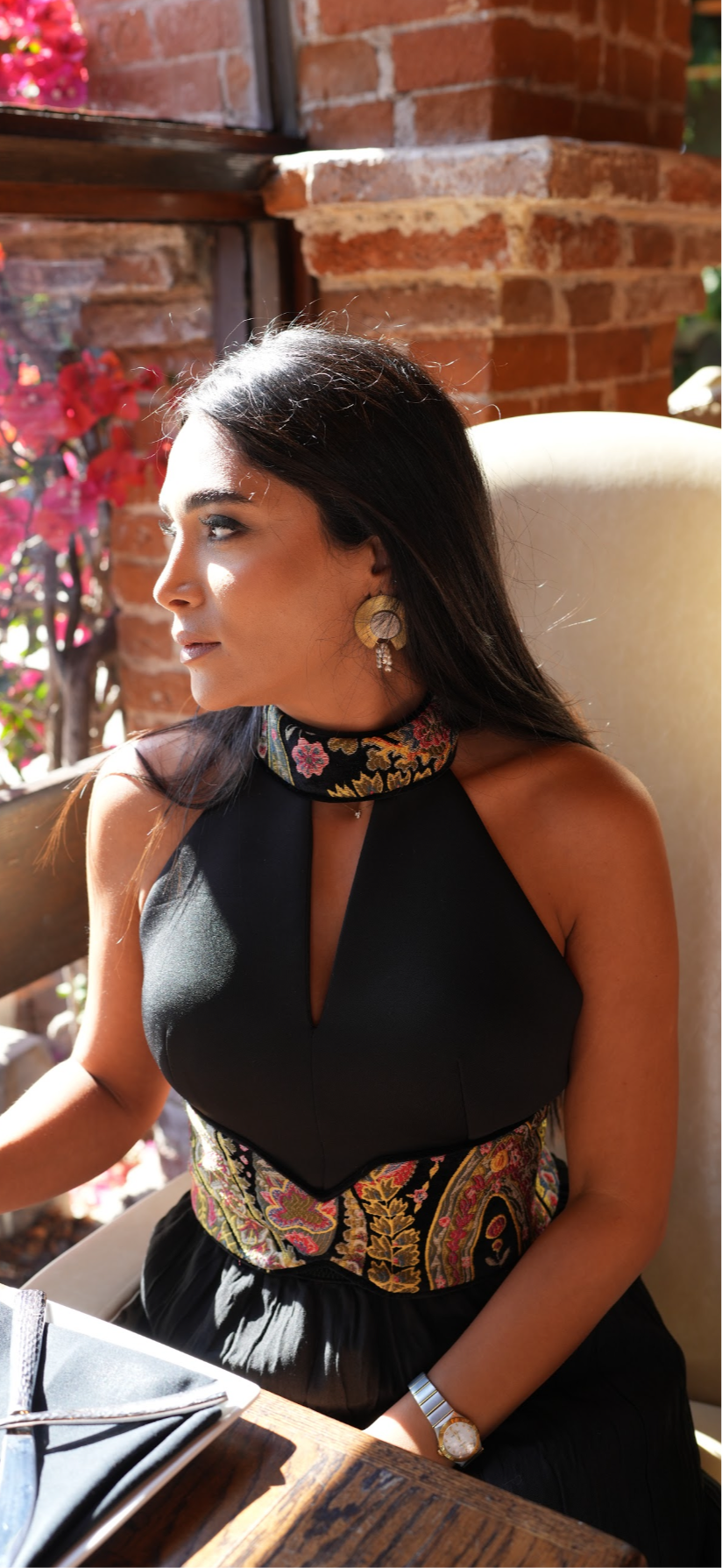 Black Garden Top