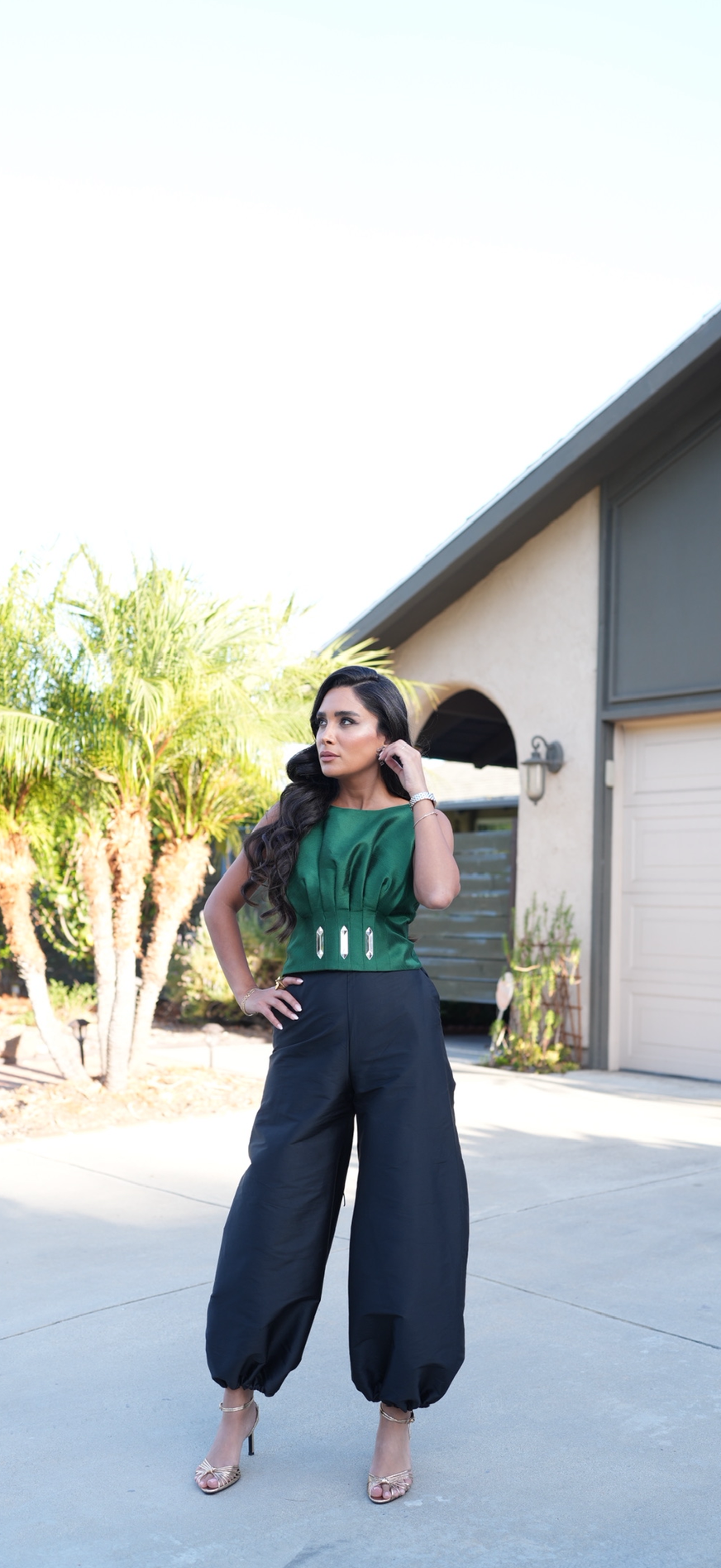 Taffeta Balloon Pants
