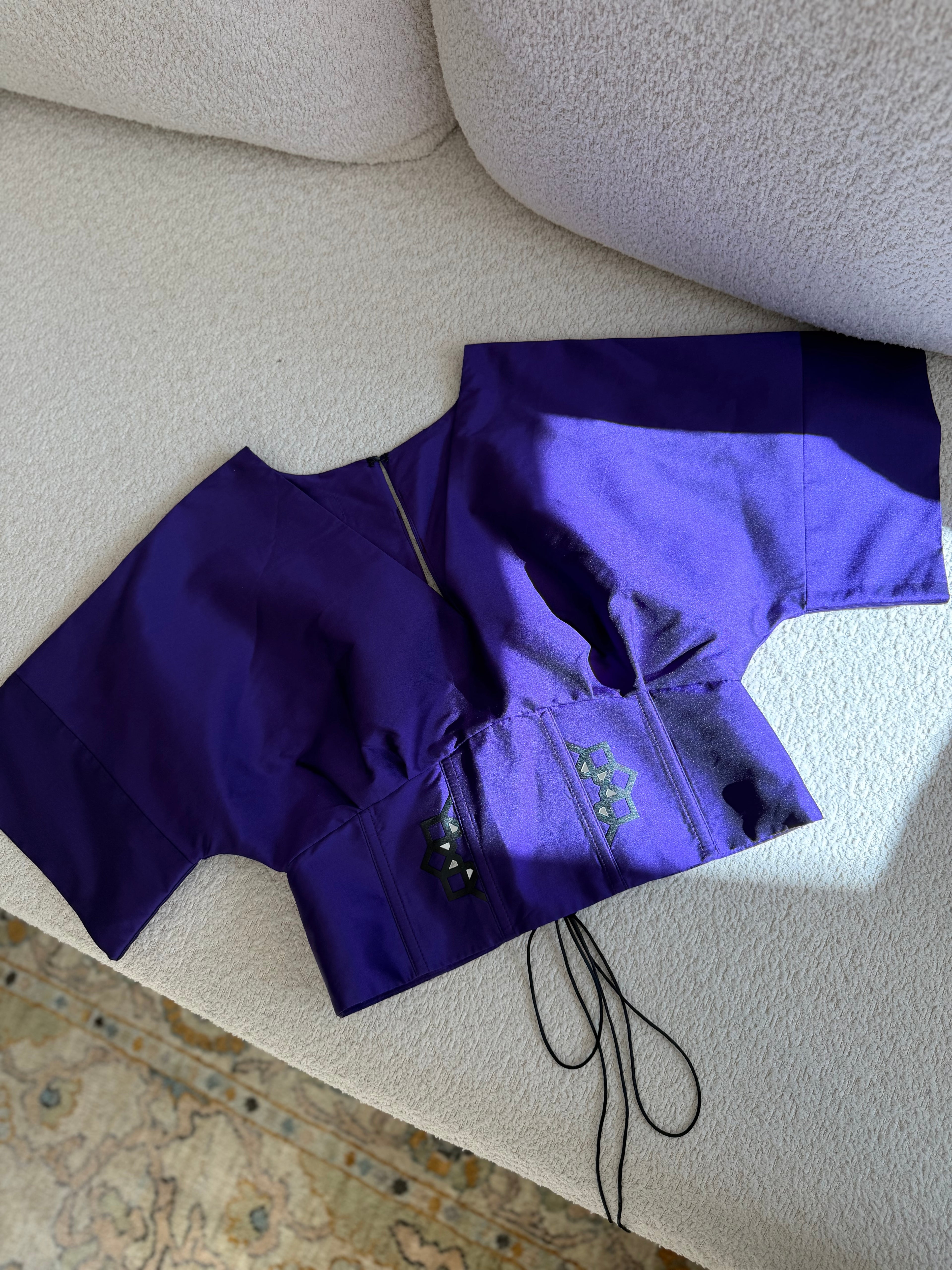 Shiraz Mirror Blouse (Purple)