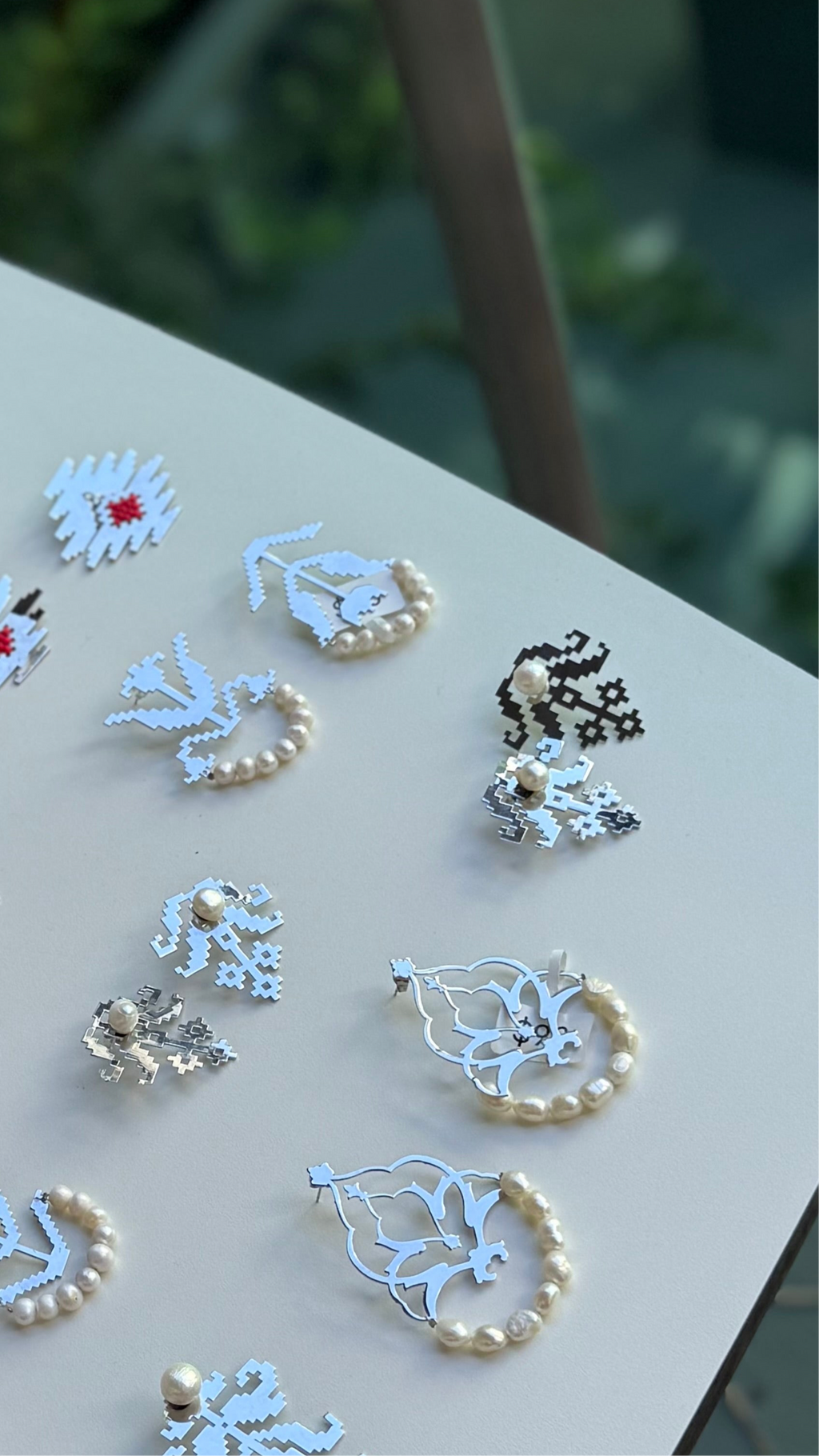 Handmade Stainless Steel Earrings