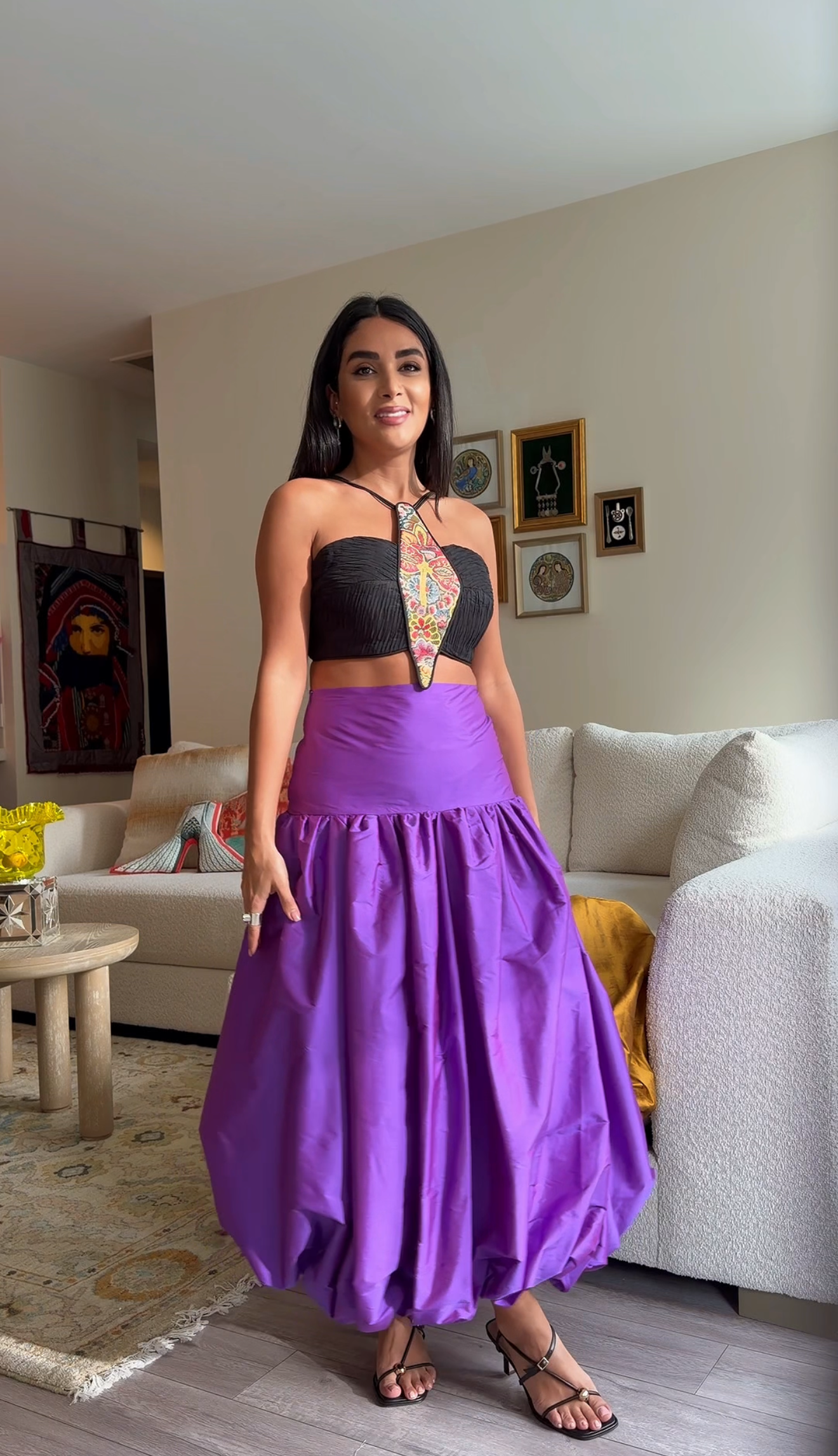 Forough-ol-Saltaneh Taffeta Skirt