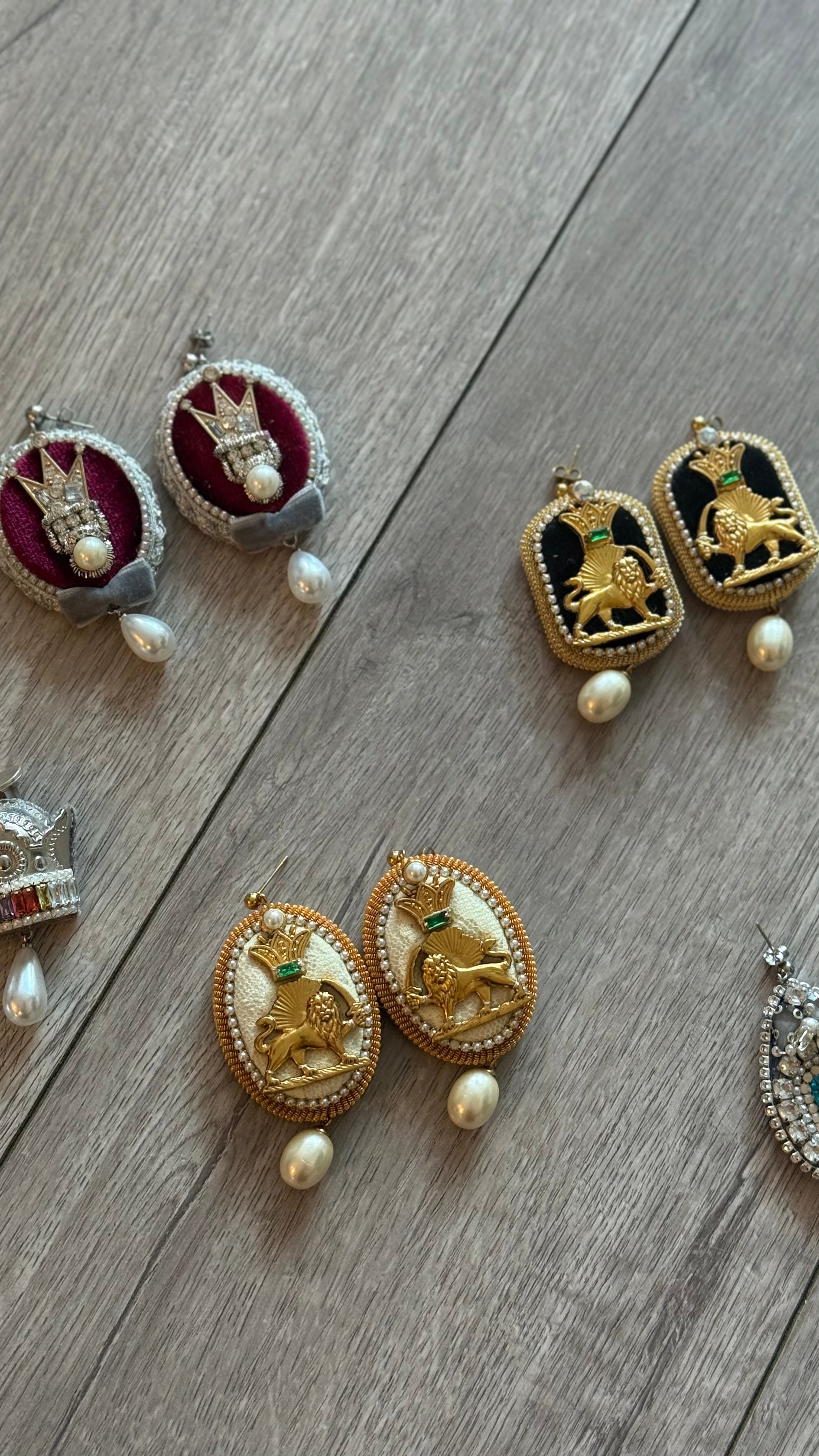 Handmade Velvet Earrings