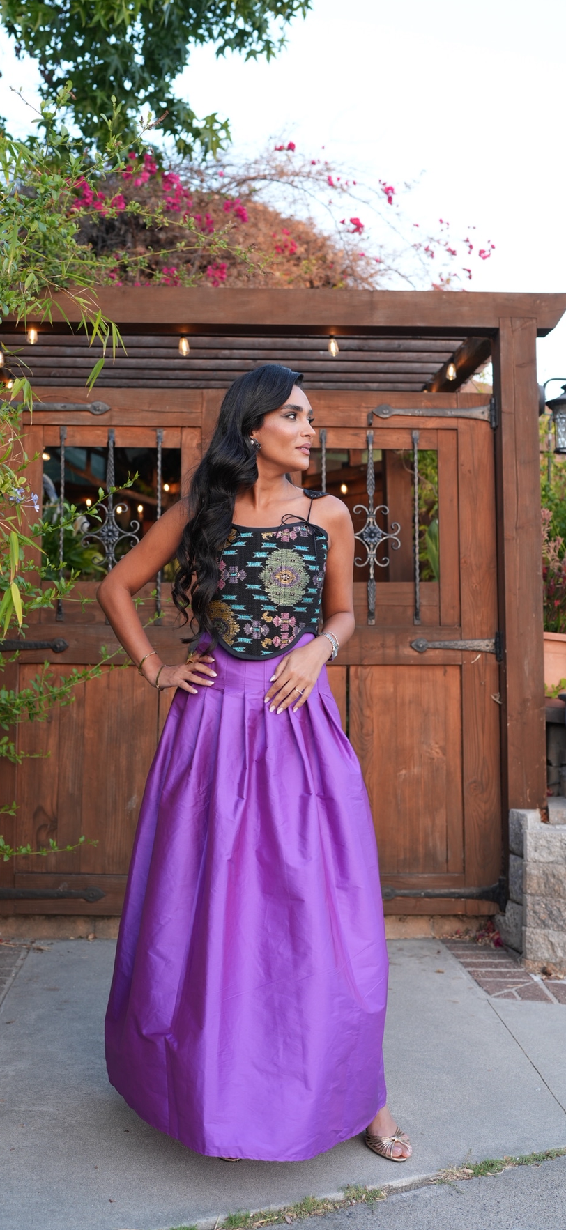 Royal Purple Taffeta Skirt