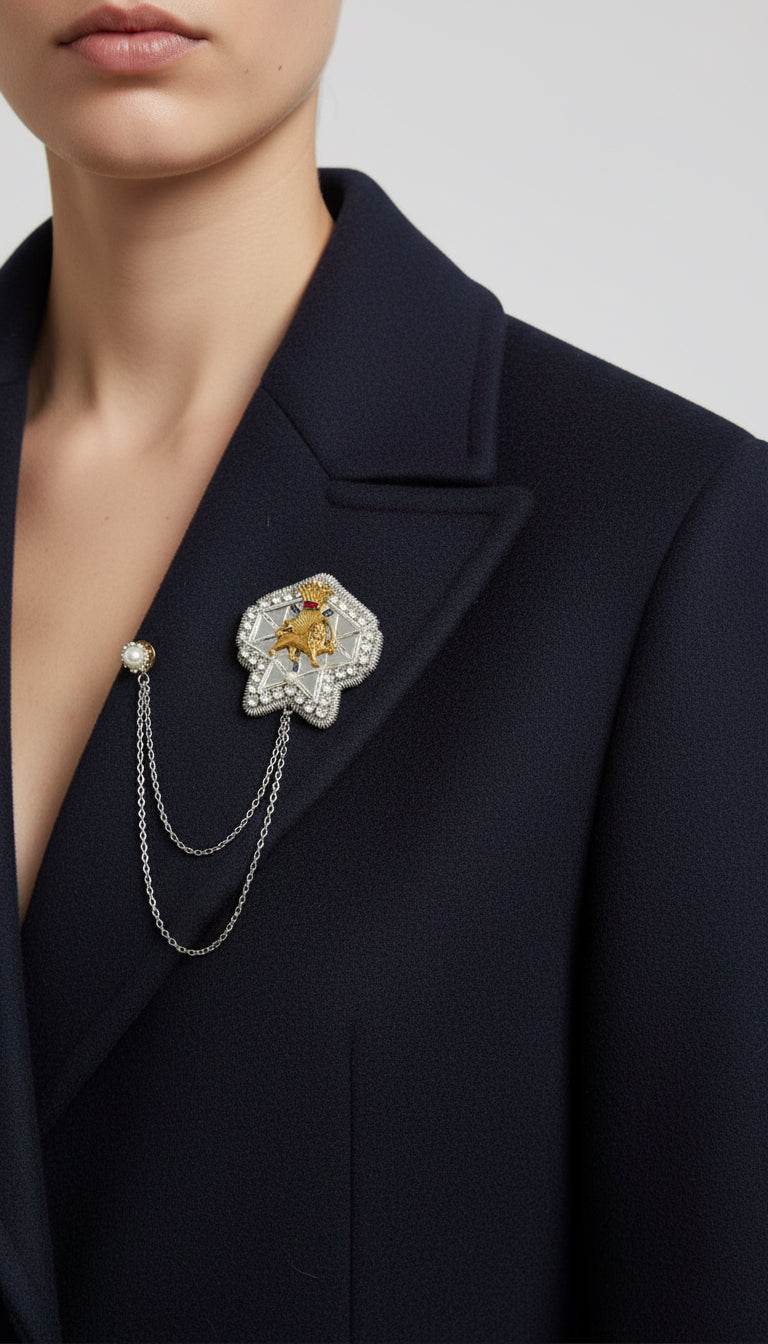 Handmade Velvet Brooch