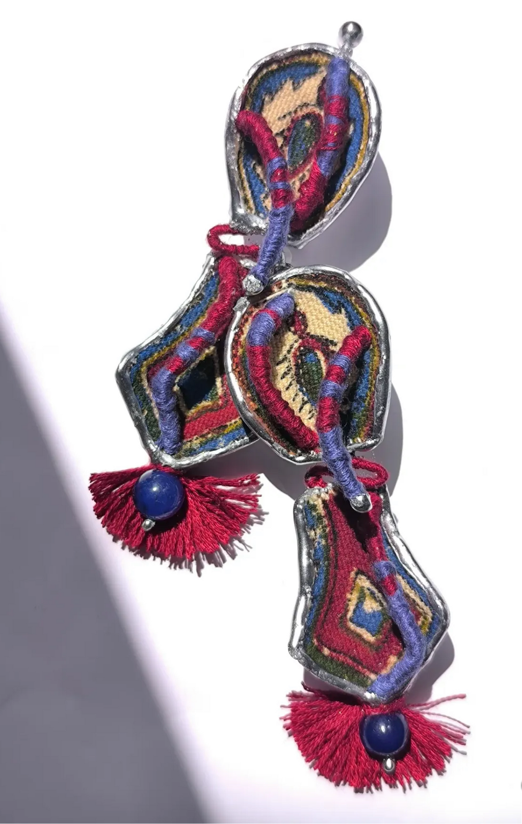 Handcrafted Persian Ghalamkar Earrings