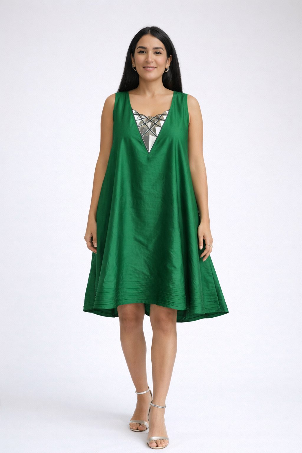 Dark Green Mirror Dress