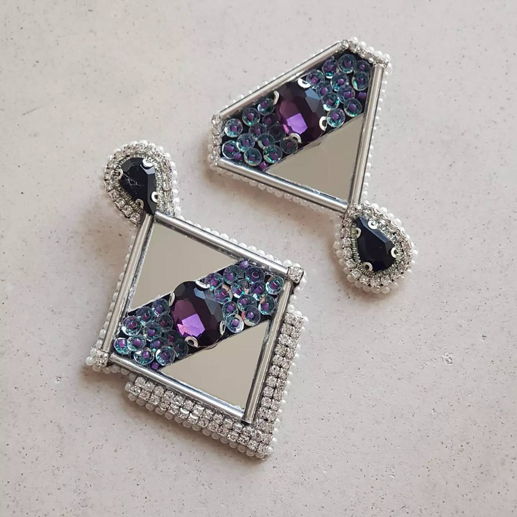 Handmade Mirror Earrings 3