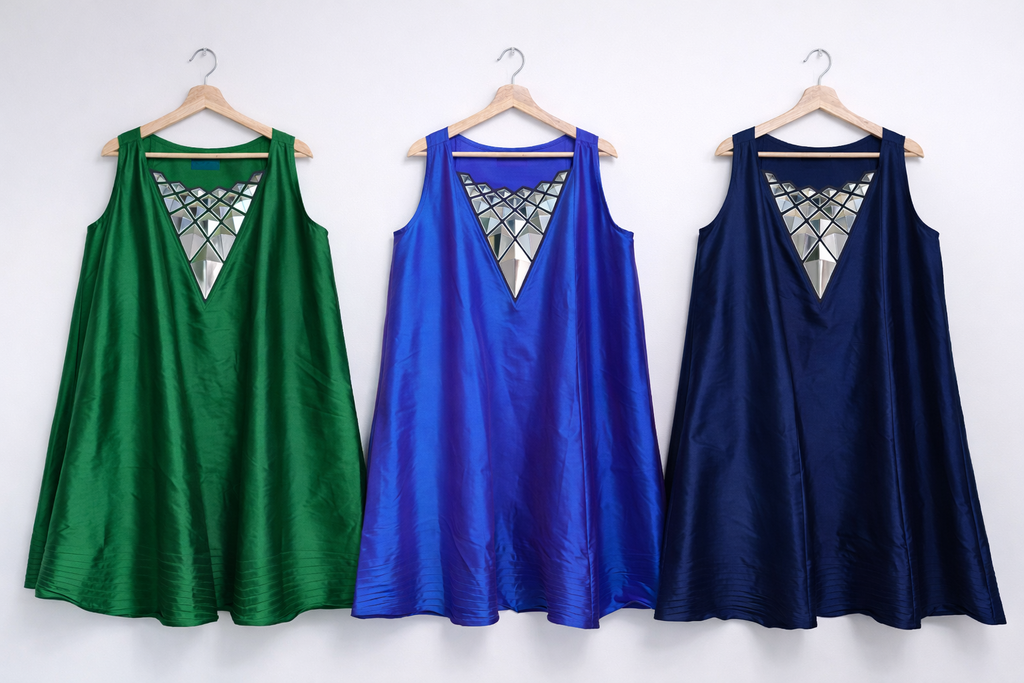 Blue Mirror Dress