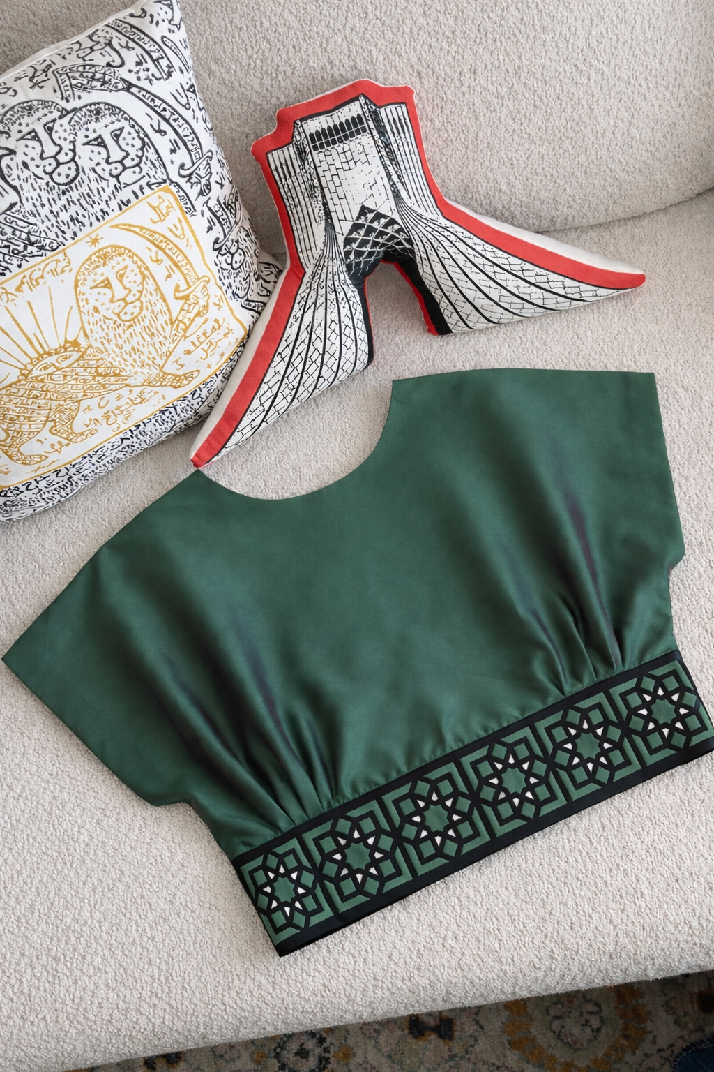 Mirror Blouse (Dark Green)