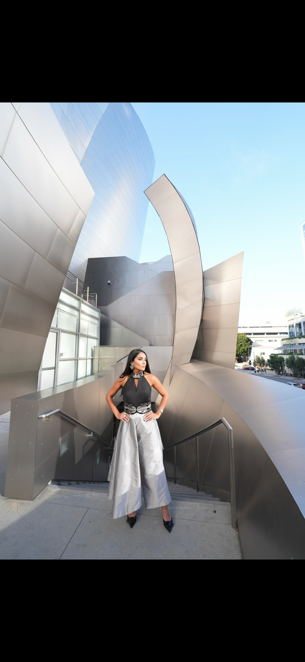 Taffeta Pant-Skirt (Silver)